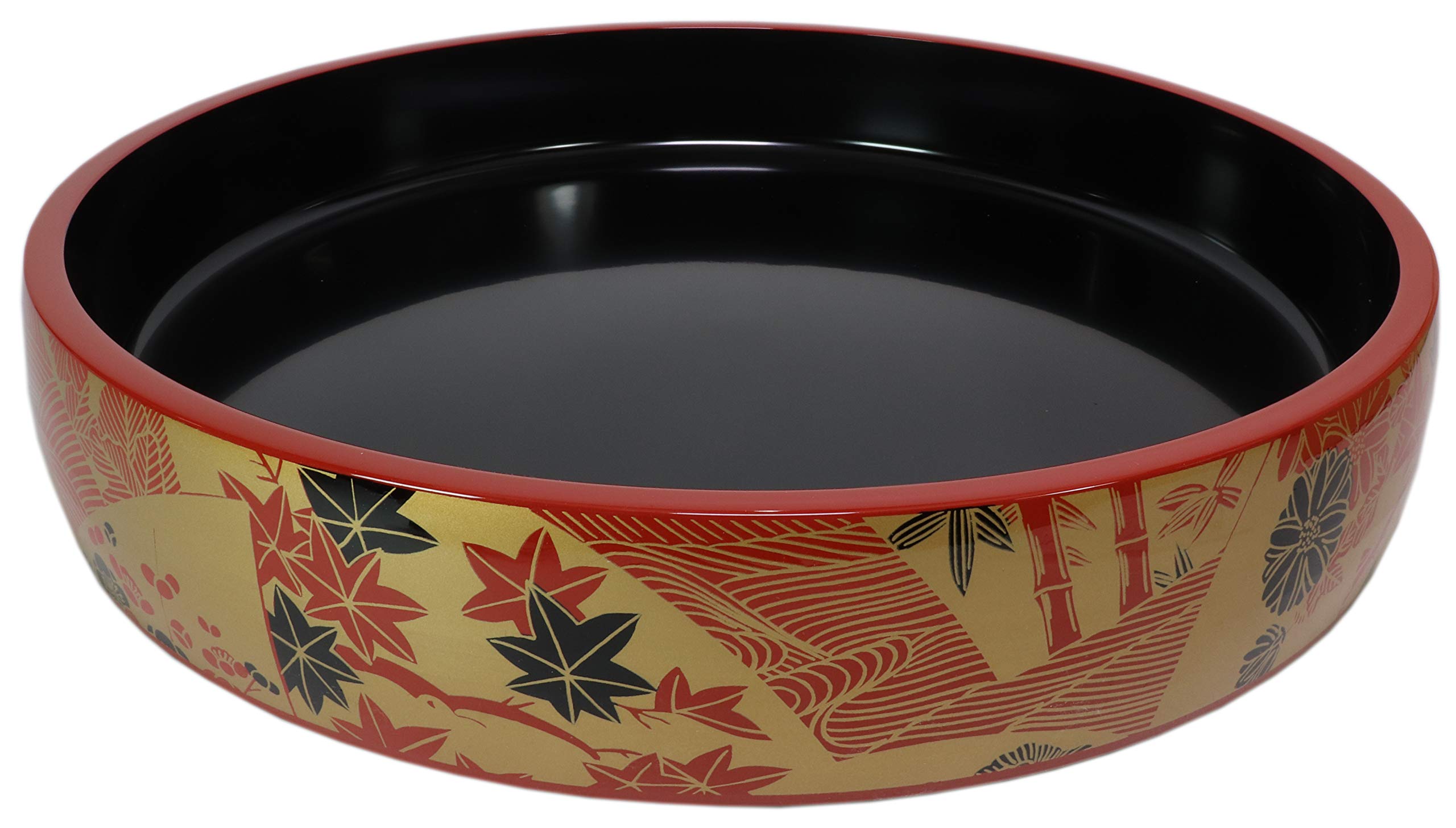 Amazon.com: せともの本舗Sushi D.X Taiko Type Sushi Tub, Vermilion
