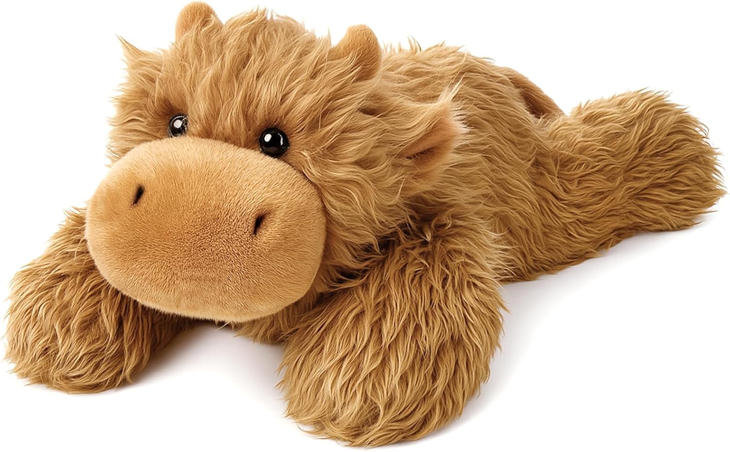 Weighted Highland Cow Stuffed Animal Soft Weighted Plushes Cute Highland Cow Plush Toy Birthday for Kids Boys Girls Adults (20″ 3.3 lbs)