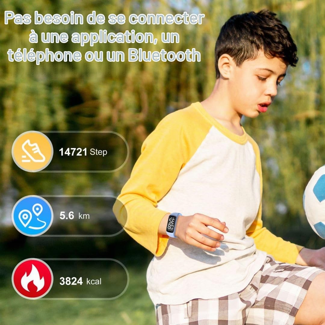 aswan watch Montre Digitale Enfant Chronomètre Alarme Date Sport
