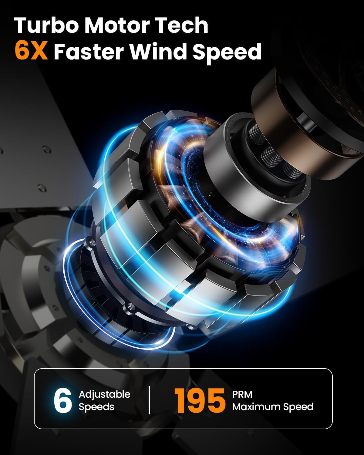 Hisummer 52 Inch Ceiling Fan with Light and Remote, Silent DC Motor, 6-Speed, Reversible Blades, Modern Farmhouse Style, Silver White, for Bedroom, Living Room, Kitchen