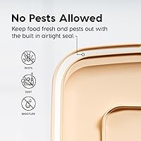 Vista 7 de Contenedor hermético para almacenamiento de alimentos Iris Premium, Bronceado, pequeño