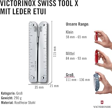 Victorinox Swiss Tool Multifunctional Tool (28 Functions Holder Very Robust) grey