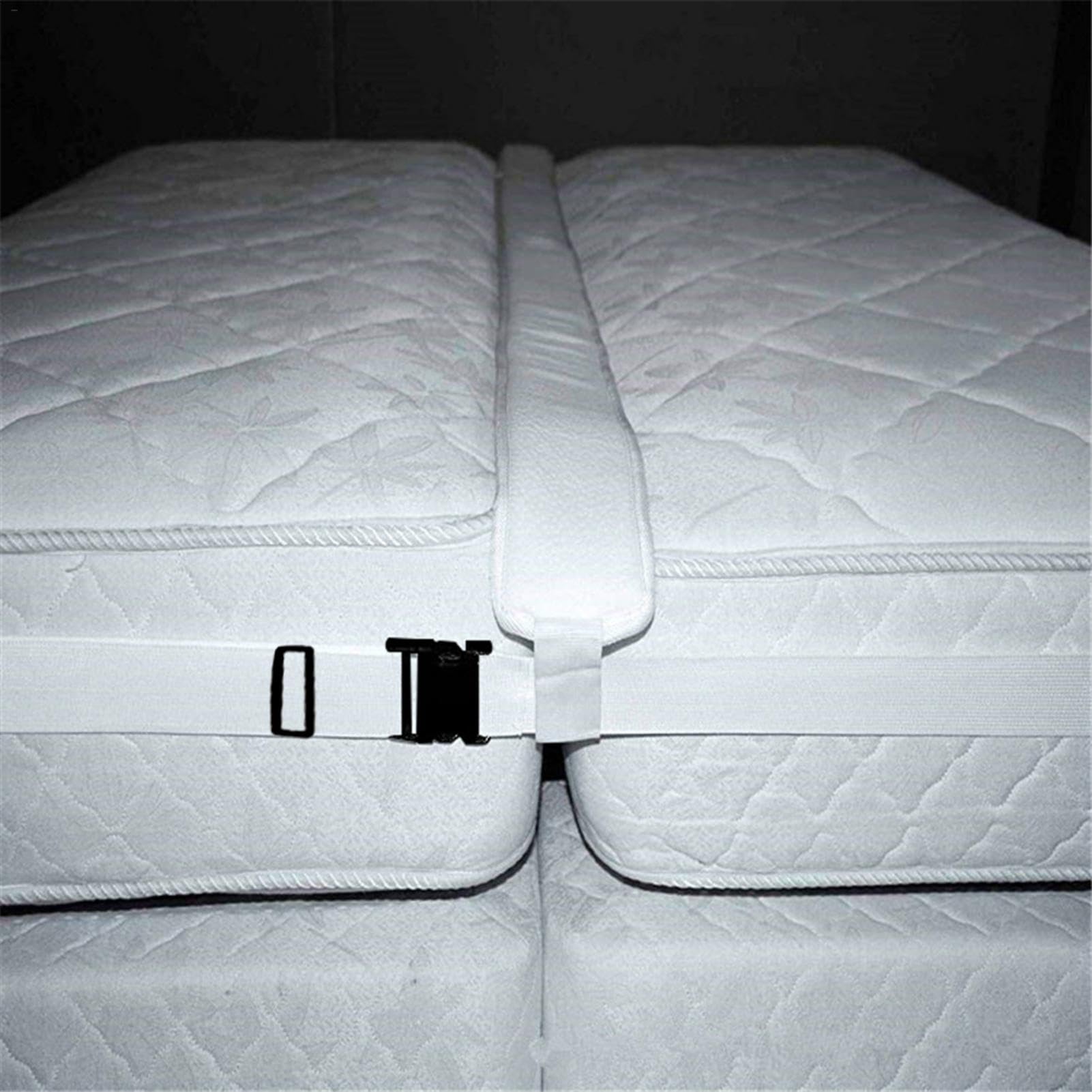 Kit de convertidor de cama individual a king – Conector de puente de cama extra ancho – Soporte de colchón con borde antideslizante