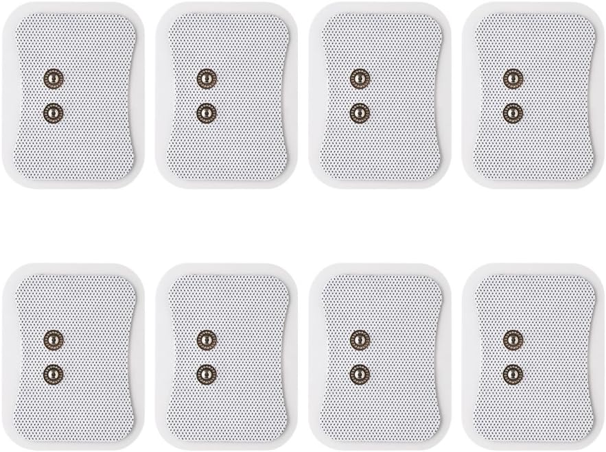 MotherMed Premium Wireless Replacement Electrode Pads for TENS Units 8 Square Pack Pads for EMS TENS Massager