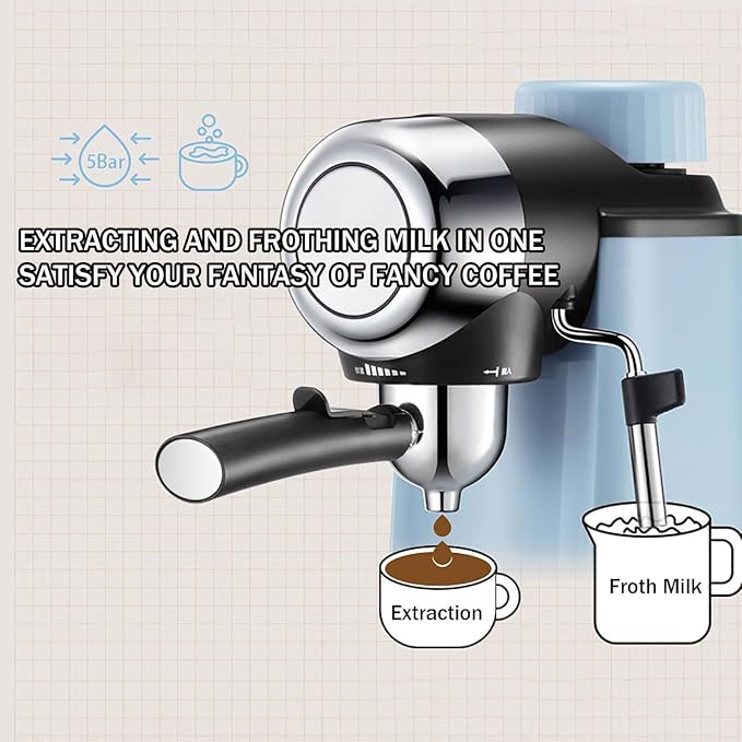 Cafetera Automática de Espresso 240ml con Espumador de Leche miniatura 8