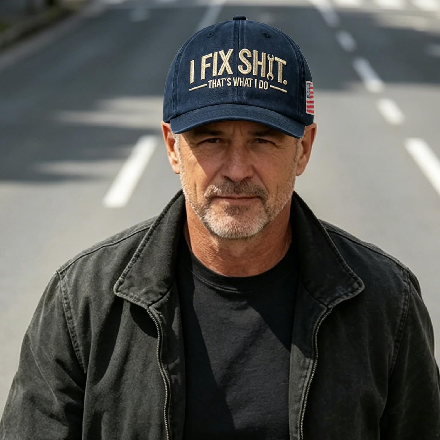 I FIX Shit, That's What I DO Hat, Vintage Adjustable Distressed Baseball Cap for Men Women