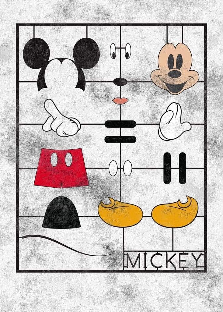 Komar Disney IADX4-053 - Papel pintado para pared, diseño de Mickey Kit, tamaño: 200 x 280 cm (ancho x alto)