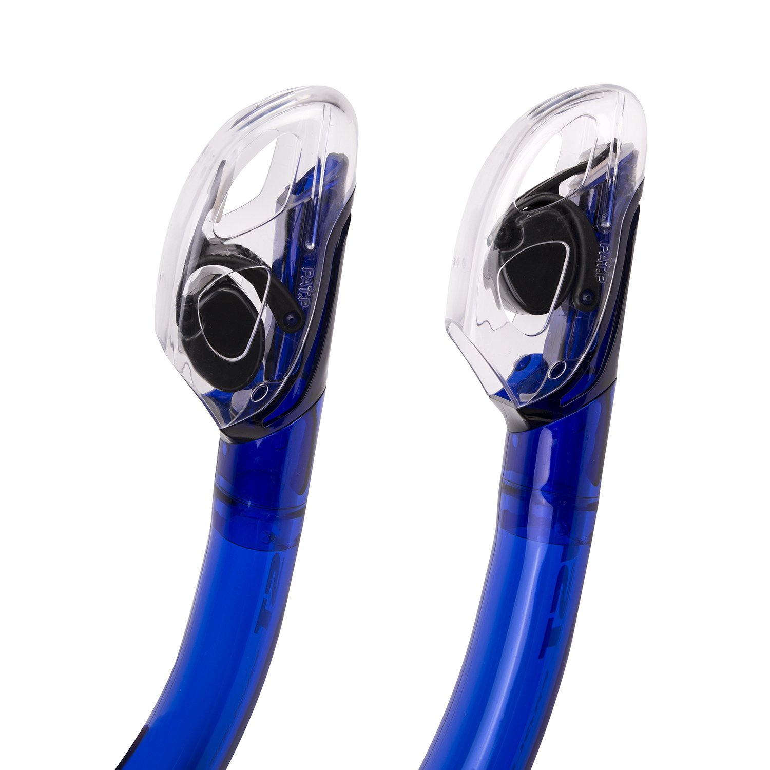 IST SN-204 - Boccaglio a secco con silicone ipoallergenico, paraspruzzi e tubo flessibile per immersioni e snorkeling (blu)