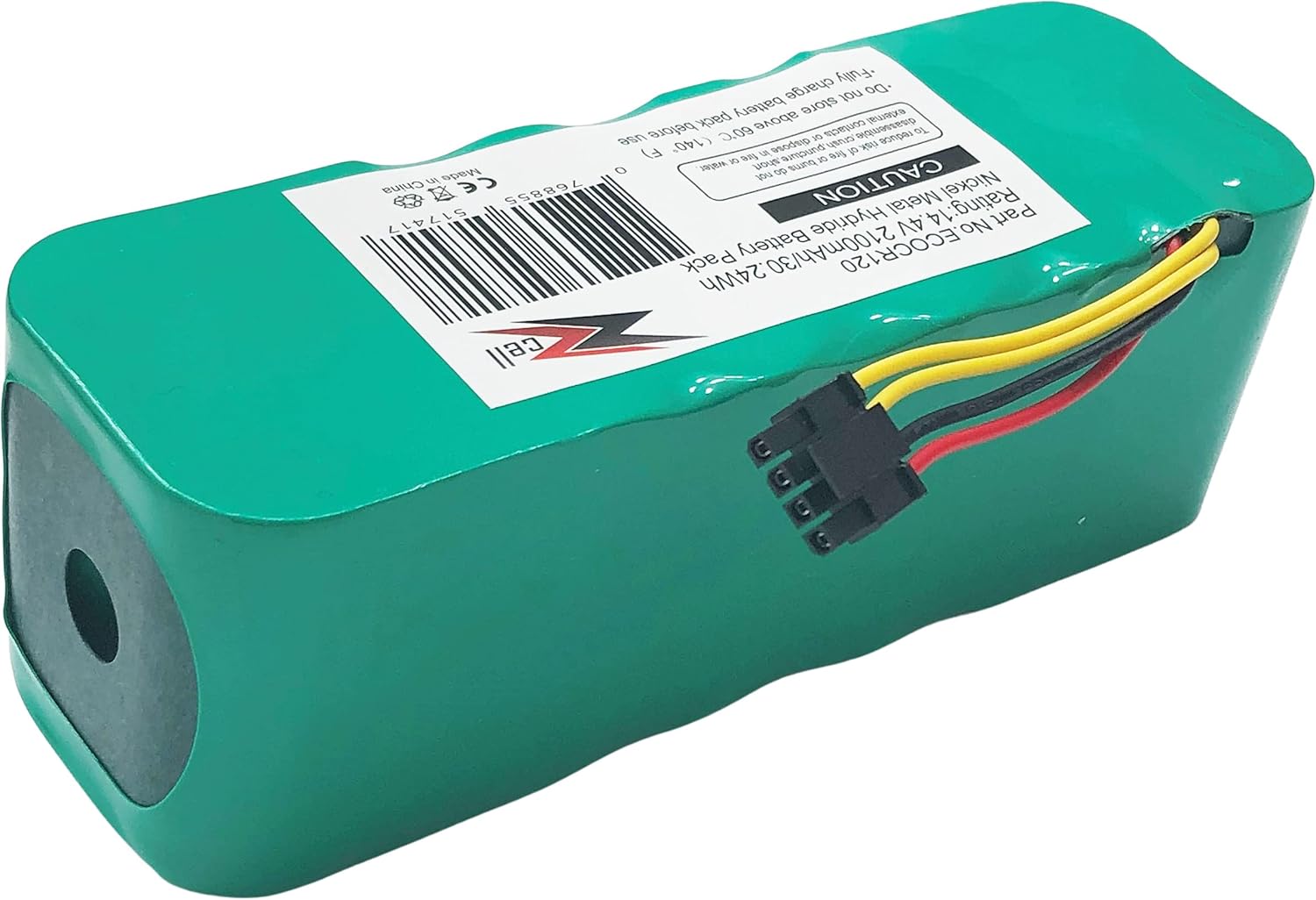 ZZcell® Battery Replacement for Ariete Briciola 2711, 2712, 2713, 2717, Evolution 2.0, LP43SC2000P Robot Vac Vacuum Cleaner 14.4V 2100mAh