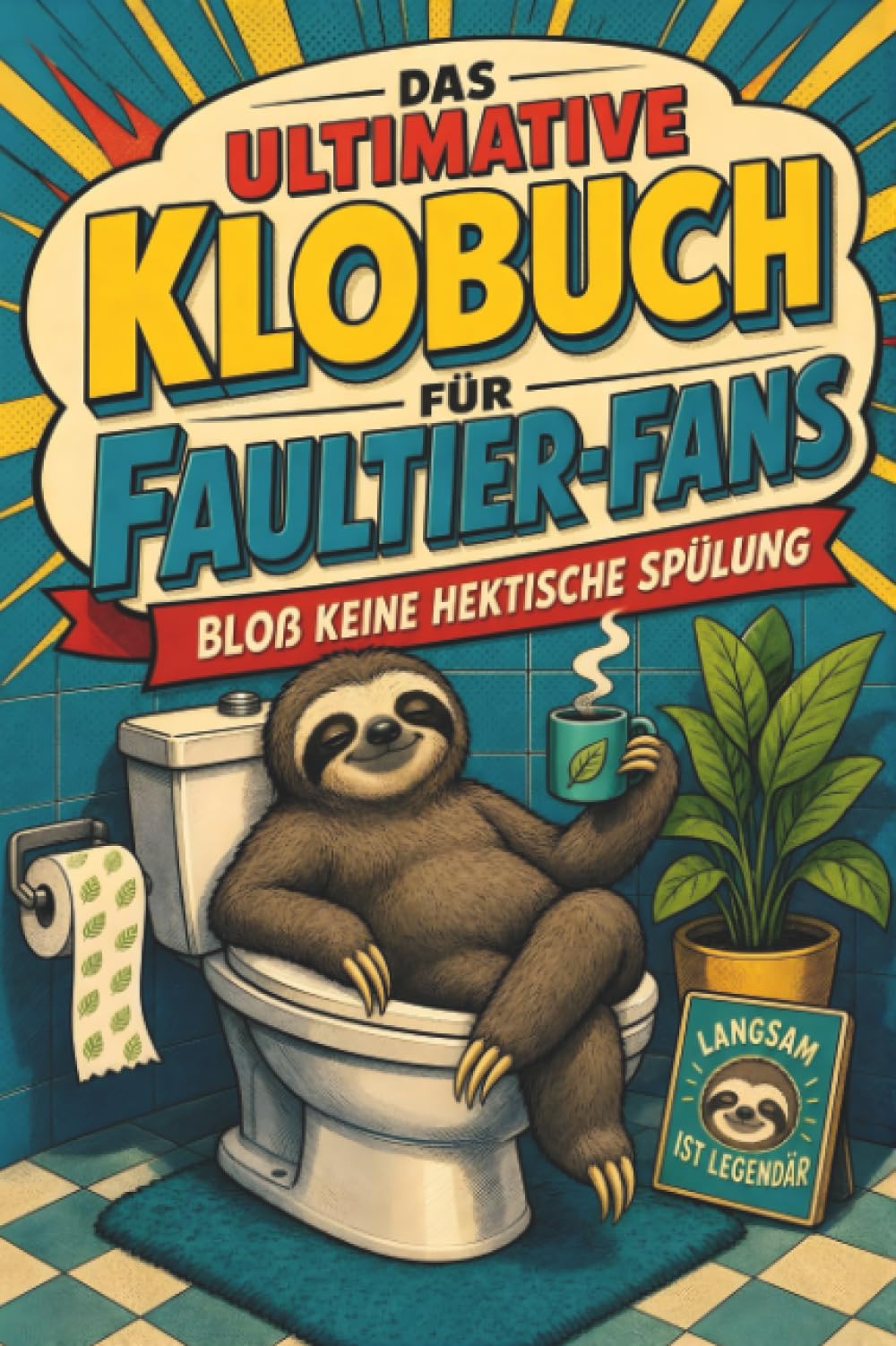 Das ultimative Klobuch für Faultier-Fans: Bloß keine hektische Spülung. Lustiges Geschenk für Fans von Faultieren, Entschleunigung und süßen Tieren