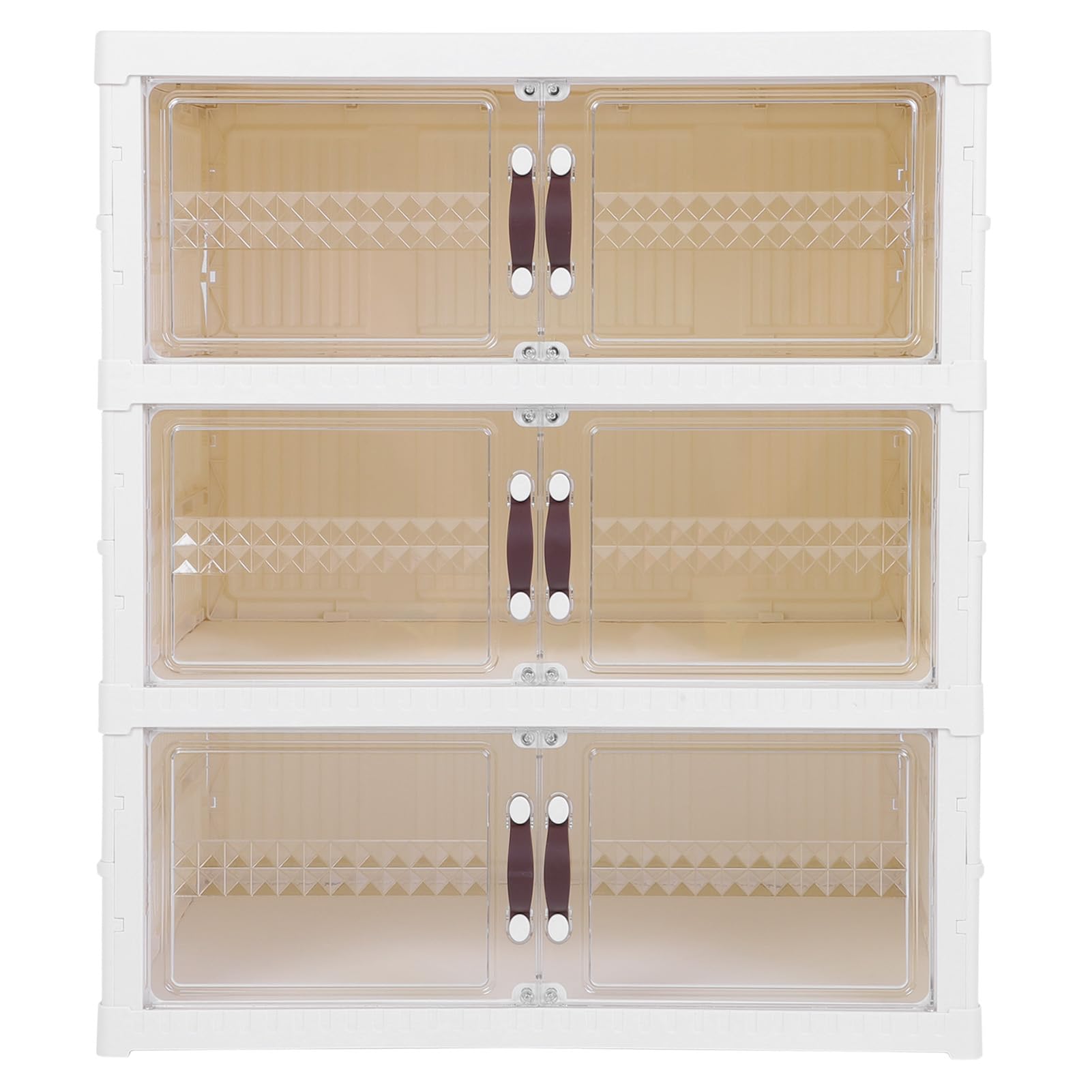 Aramox Caja de Almacenamiento de Zapatos Plegable con Puerta Magnética (3