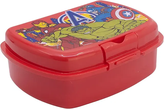 Lancheira escolar infantil Los Vengadores Marvel - Sandwichera para niños