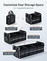 Vista 4 de AstroAI Car Trunk Organizer Storage Large for SUV, Truck, Pickup, Collapsible Trunk Organizer Portable Storage Box with Cooler Bag, Foldable Cover