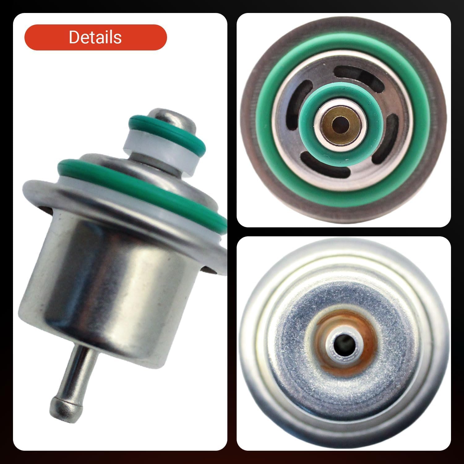 Fuel Pressure Regulator 3.5Bar 88894360 Compatible with Chevrolet GMC Silverado 1500 Suburban 1500 Tahoe Yukon Replaces 89017382