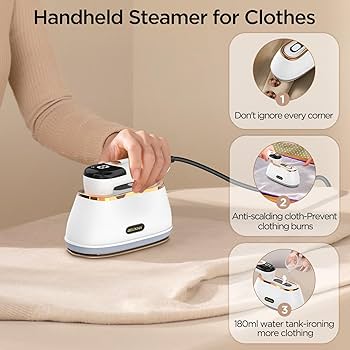 Aazon.co: Steaer Iron For Clothes Sall Size,3 Gear 1200W 20S Fast