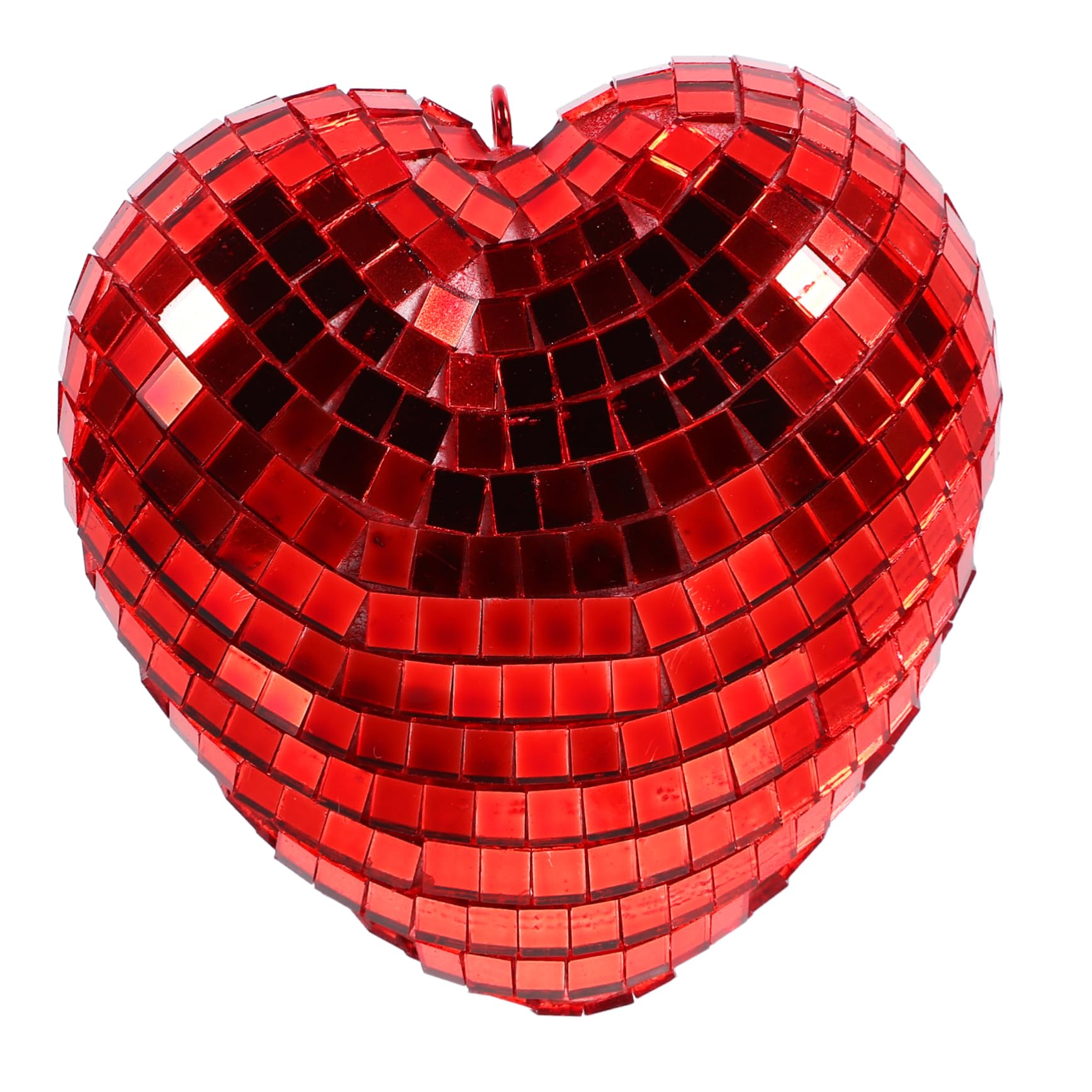 FUNOMOCYA Heart Shaped Hanging Disco Ball 8cm Reflective Mirror Ball Decor for Parties KTV and Pubs for Creating a Festive Atmosphere