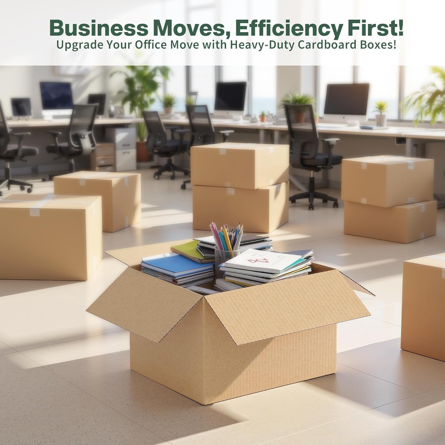 Simple deluxe 24x18x12 Shipping Boxes Large Moving Boxes, 25 Packs Corrugated Cardboard Boxes Shipping Box for Business Packaging Box