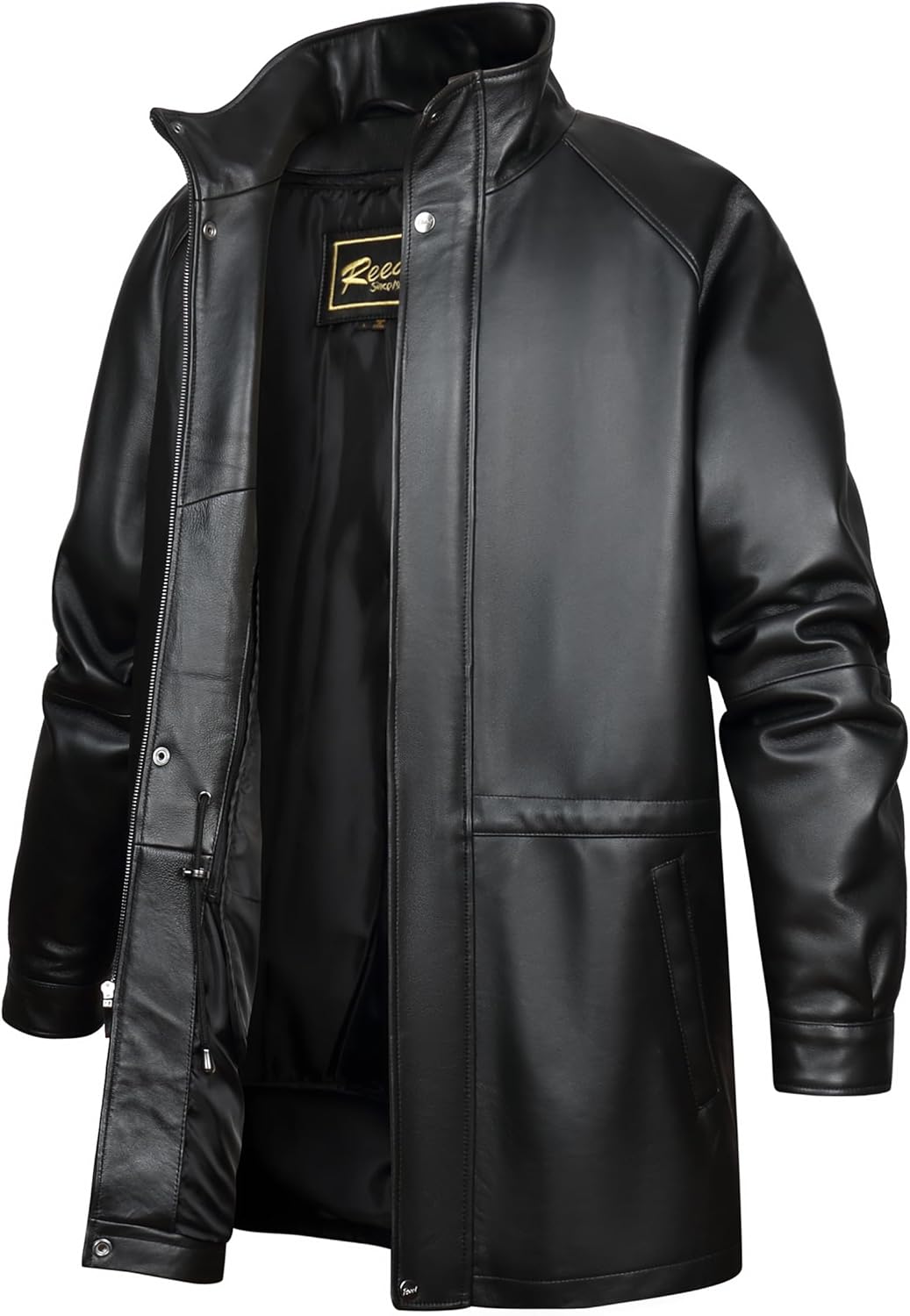 REED Men's 34'' Raglan Car Coat in Imported Lamb with Zip-out Lining