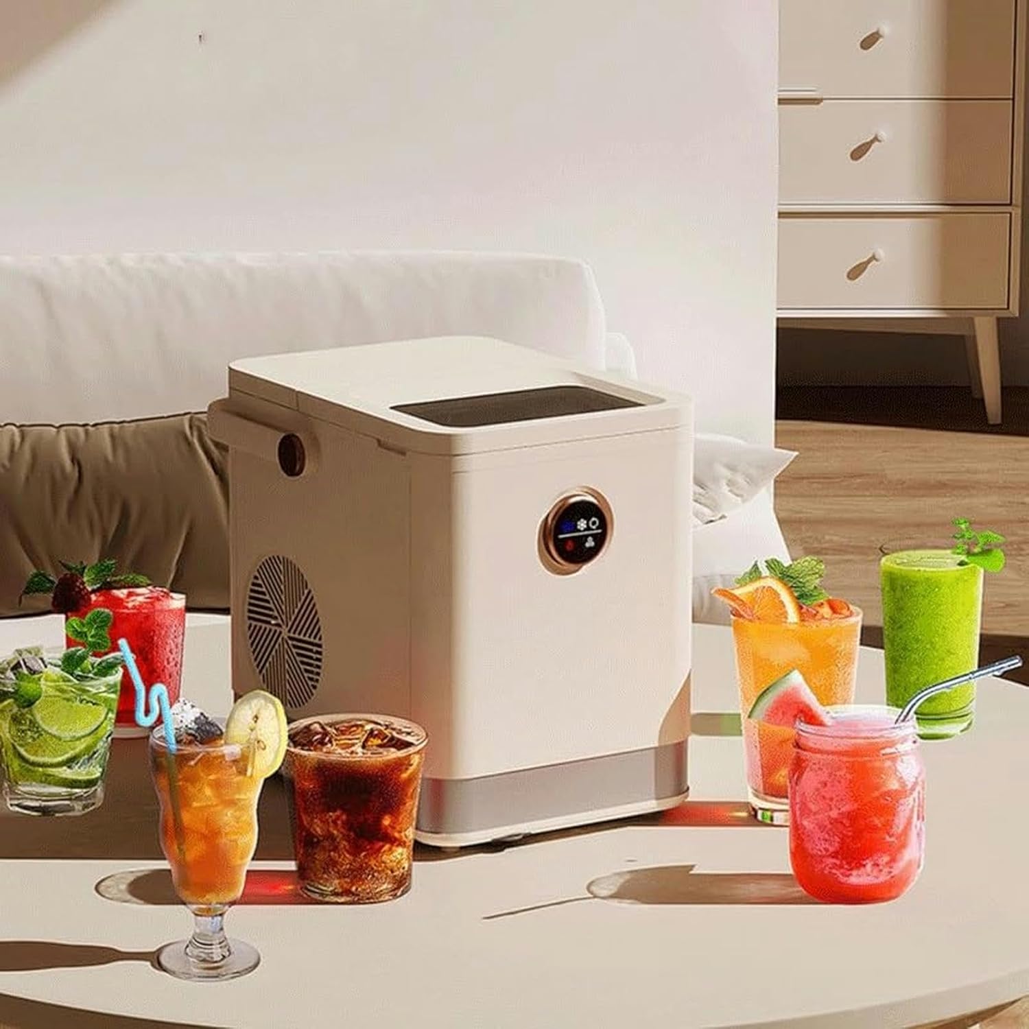 Home Small Dormitory Bar Air-Cooled Ice Machine Ice Automatic Making Machine