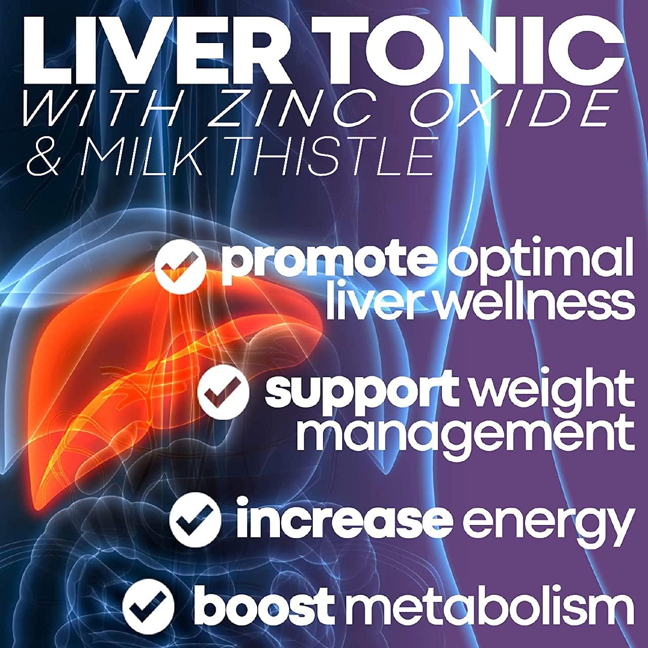 Liver Cleanse Detox & Repair Formula with Milk Thistle - Artichoke and 24 Herbs Liver Health Support Supplement: Silymarin, Dandelion and Chicory Root - 120 Vegan Capsules : Health & Household