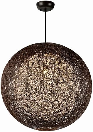 Woven String Balinese Single Light Chandelier
