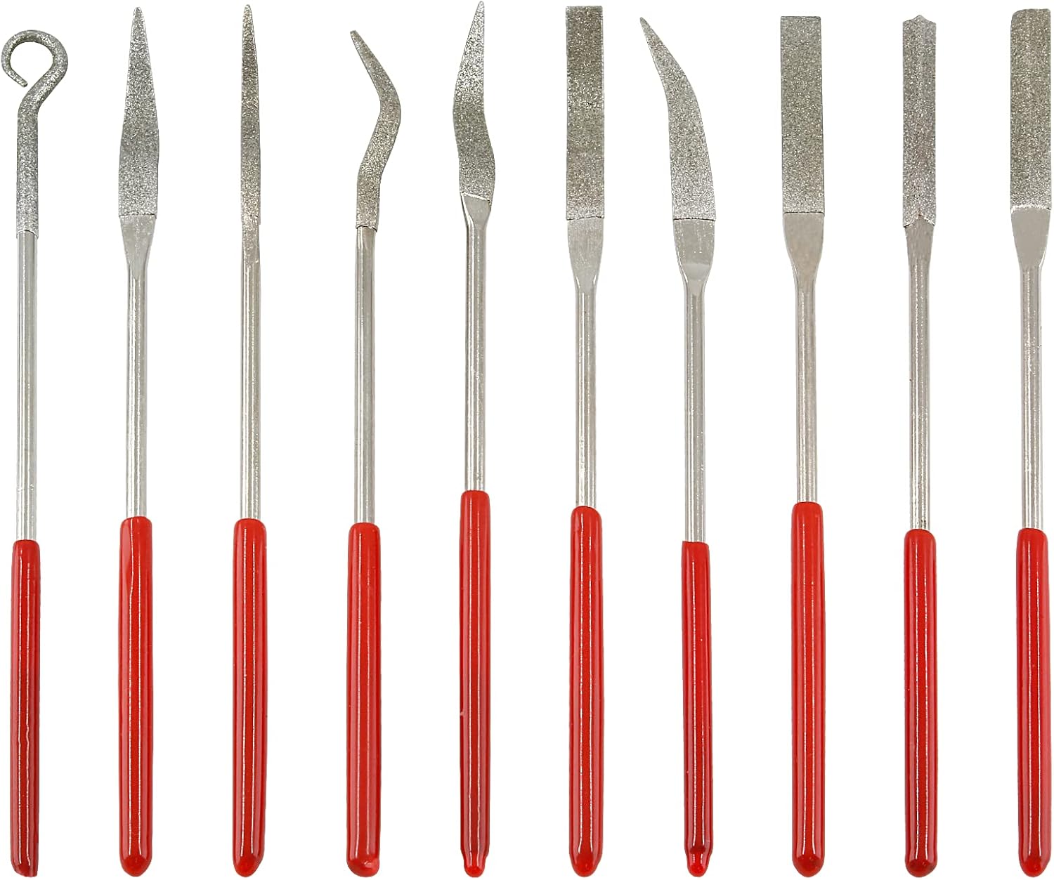 Litoexpe 10 Pieces Mini Needle File Set, Multipurpose Small Diamond