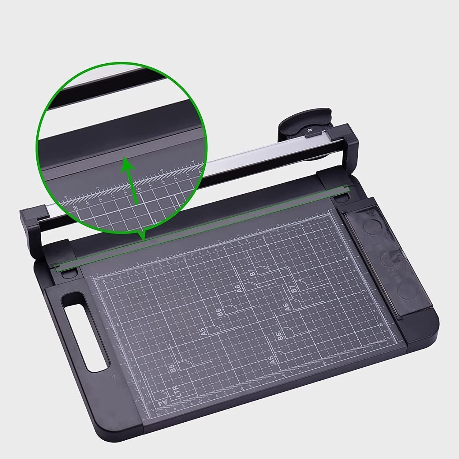 Taglierina Portatile A4 Piccola, taglierina Multifunzione con Lama di Sicurezza Integrata, Adatta for la laminazione di Carta e progetti Artigianali.