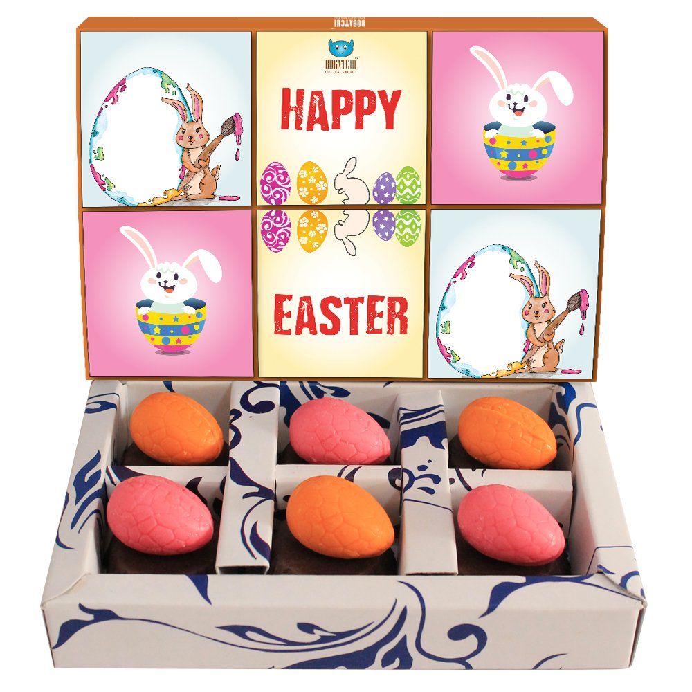 BOGATCHI Chocolate Easter Eggs, Easter Chocolates, Easter Choco Eggs 50 g