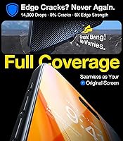 Vista 5 de UltraGlass UNBREAK TOP 9H+ Armor - Protector de pantalla para iPhone 15 [grado militar n.º 1 inastillable], protector de pantalla para iPhone 15