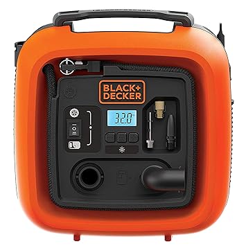 BLACK+DECKER ASI400-XJ 12V/160PSI Multipurpose Tyre Inflator with with Digital
