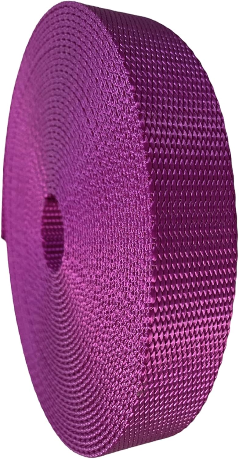 GGR Supplies Heavy Weight Duty Nylon Webbing Ideal for DIY Outdoor Projects. 1" Wide in 17 Colors.