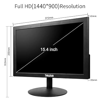 Thinlerain　パソコン モニター 15.4 液晶ディスプレイ Amazon.co.jp: Thinlerain 15.4 インチ モニター、パソコン