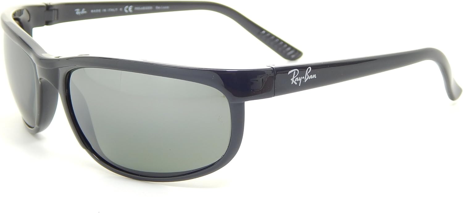 New Ray Ban Polarized Predator 2 RB2027 601/W1 Black/Gray Polarized 62mm Sunglasses