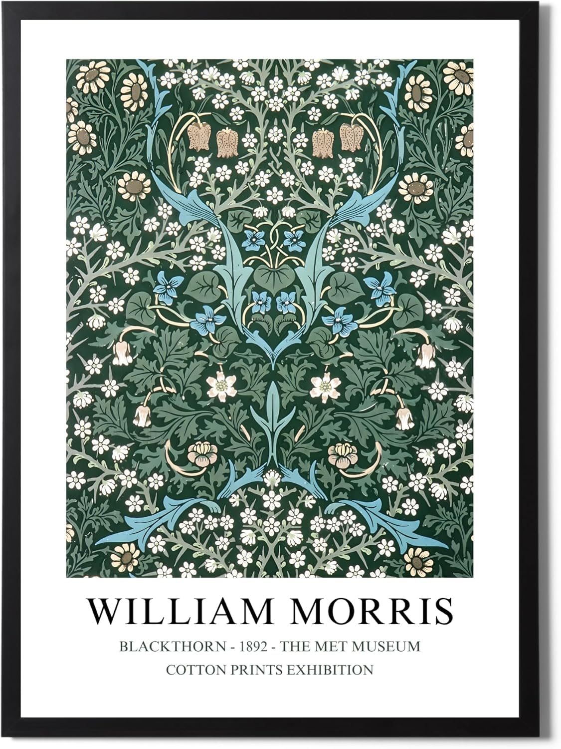 William Morris Print Vintage Floral Poster Canvas Wall Art 40x60cm No Frame