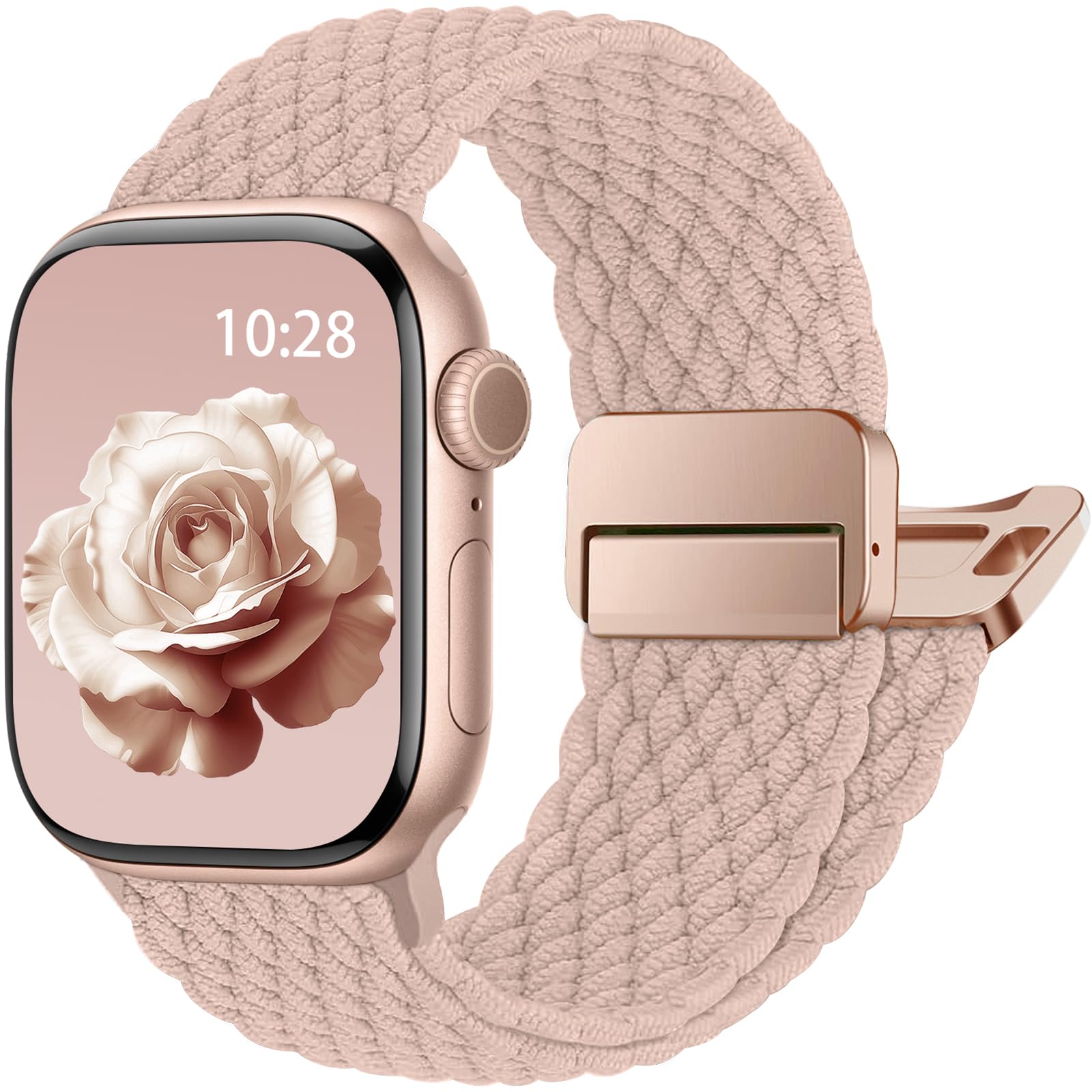 Geflochtenes Armband Kompatibel mit Apple Watch Armband 40mm 42mm 41mm 38mm 44mm 45mm 46mm 49mm, Magnetic Closure Sport Nylon Armbänder für iWatch Series 11 10 9 8 7 6 5 4 SE 3 2 1 Ultra