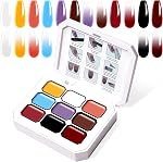 Gradient Painting Gel, 9 Bright Colors Ombre Gel Nail Polish Spring Summer Light Pink Blue for Pigment Pat Nails Aura Nails, French Manicure DIY Nail Art Long Lasting Palette Fairy Spring