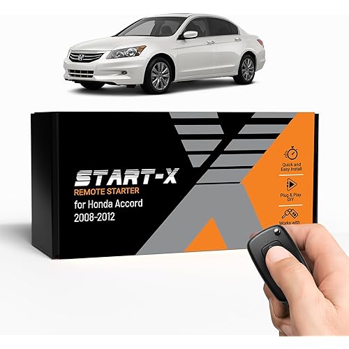 Start-X Remote Starter Kit for Honda Accord (2008, 2009, 2010, 2011, 2012) Vehicles | Key Ignition | Plug & Play Install | Lock 3X to Remote Start | Zero Wire Splicing