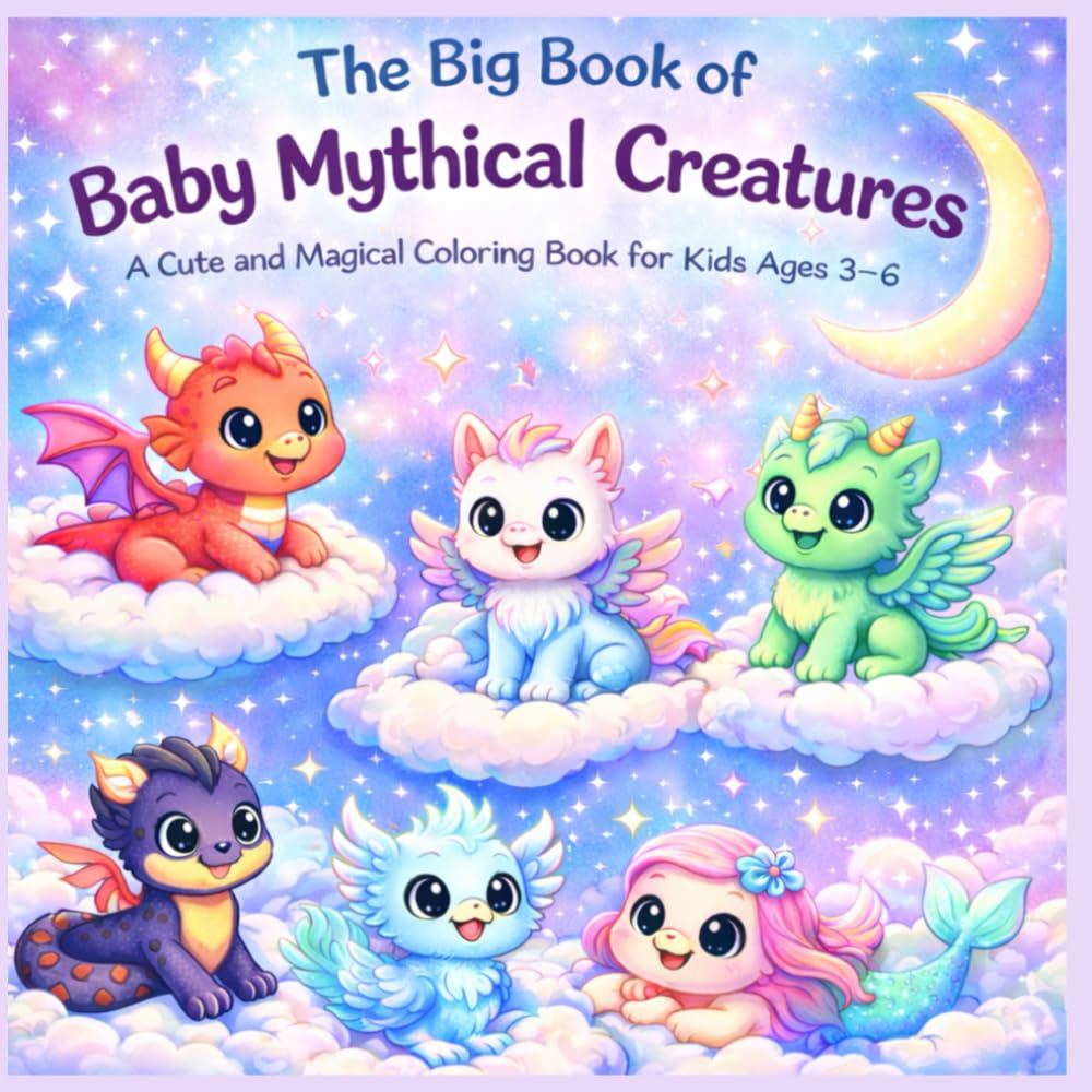The Big Book of Baby Mythical Creatures: Colouring