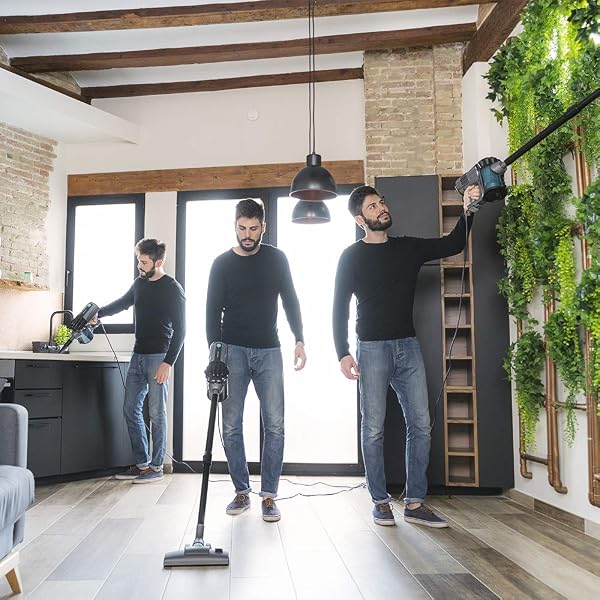 Cecotec Aspirador Vertical Conga Thunderbrush 560. 2 en 1, 600 W, Tecnología ciclónica, Filtro de Alta eficiencia, Radio de acción 6 Metros, Incluye 2 Accesorios - 5