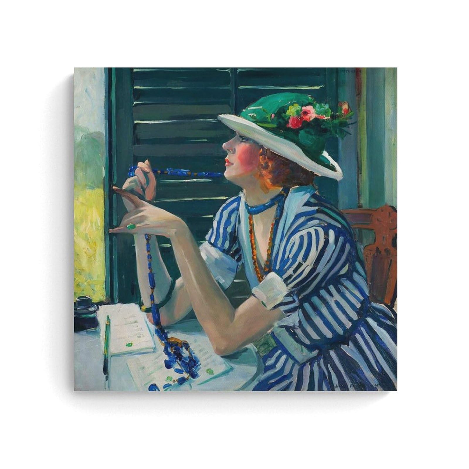 Lienzo Jane Peterson The Answer de 20x20 pulgadas que embellece tu hogar moderno 8