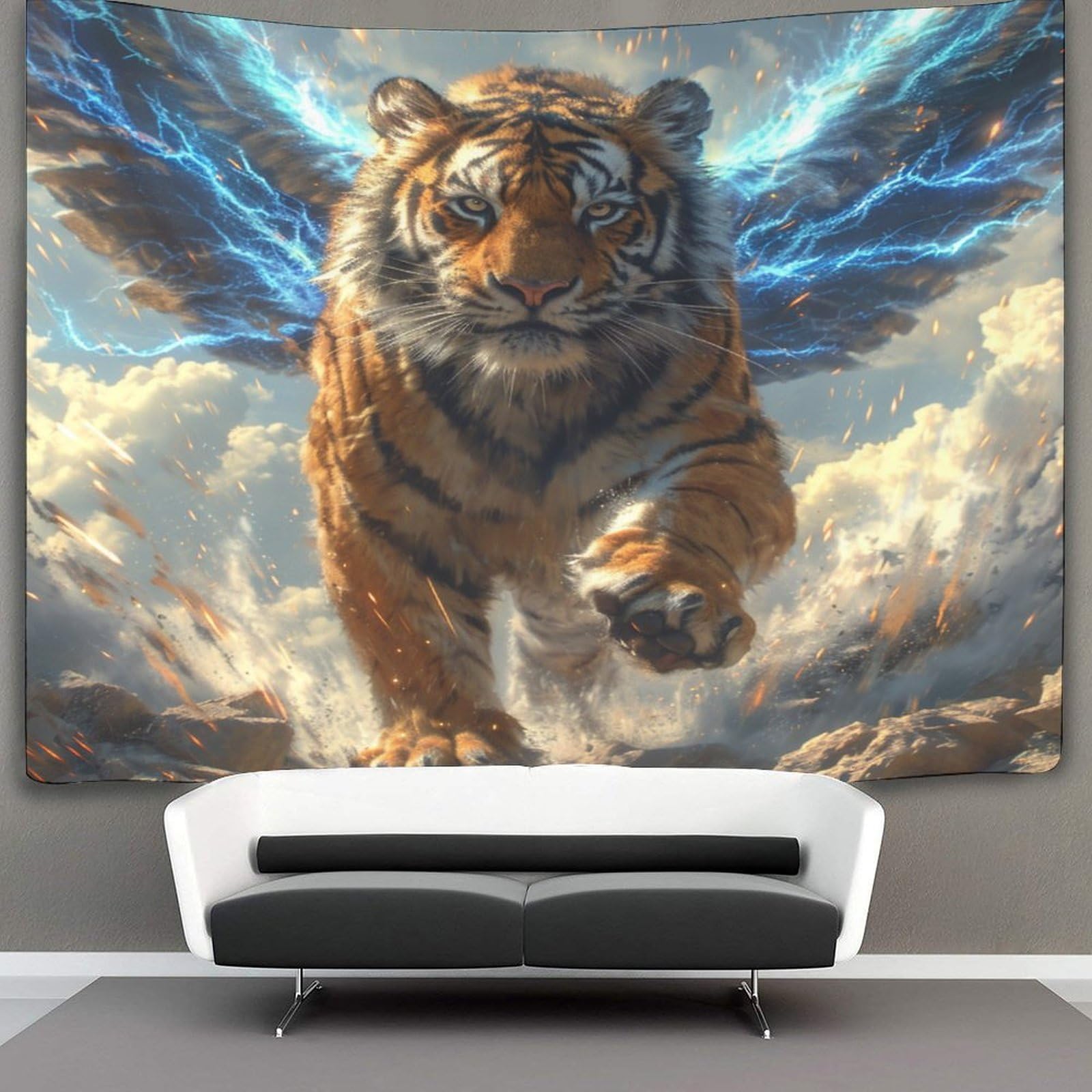 kaiyun Animal Tapestry Wall Hanging Tiger Art for Bedroom Living Room Dorm Decor 180cmx230cm
