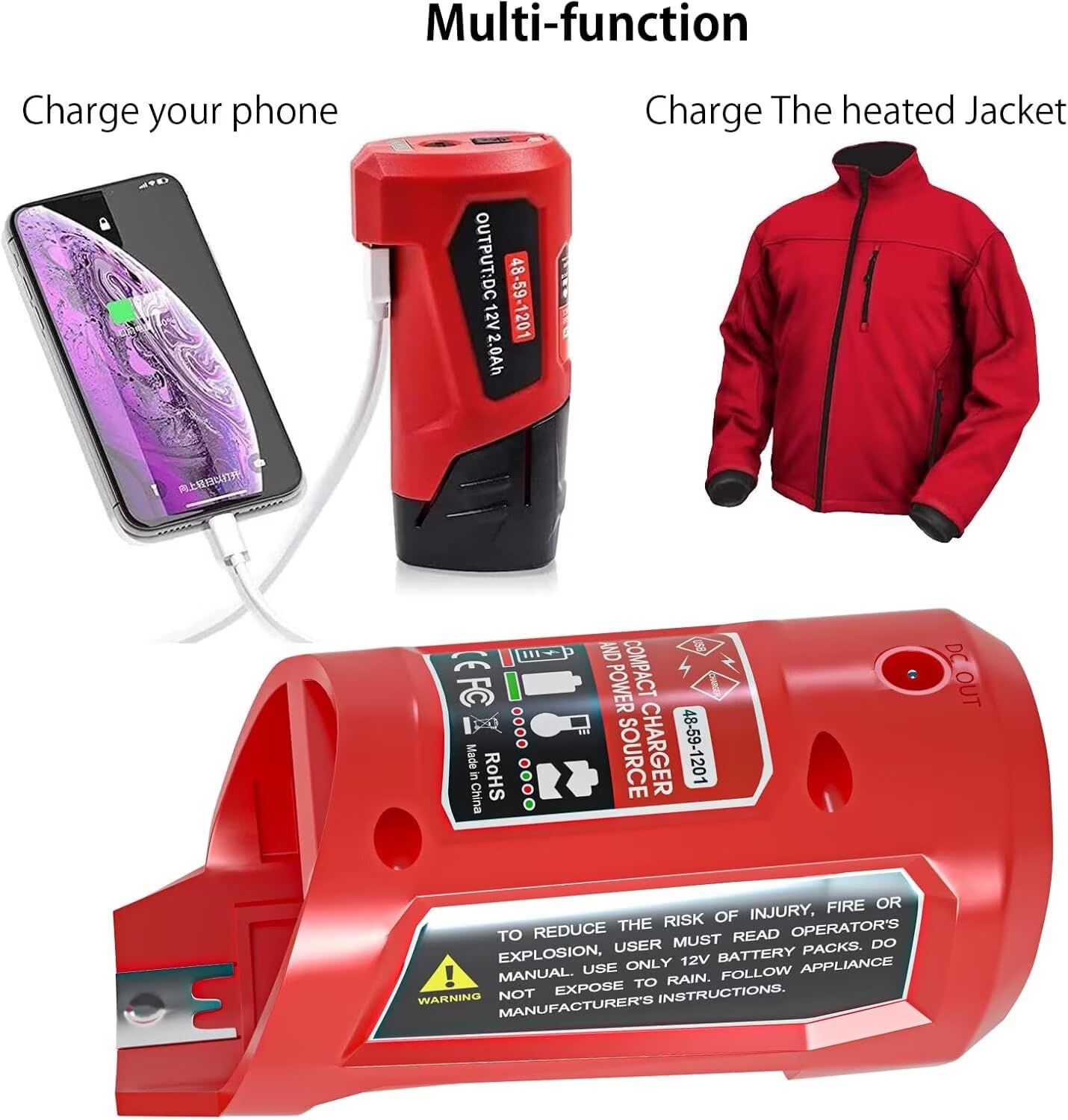 ミルウォーキー ヒートジャケット L 箱 取説 動作確認 すぐ使える 美品