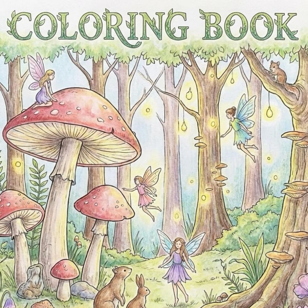 Cute Forest Animal Coloring Book