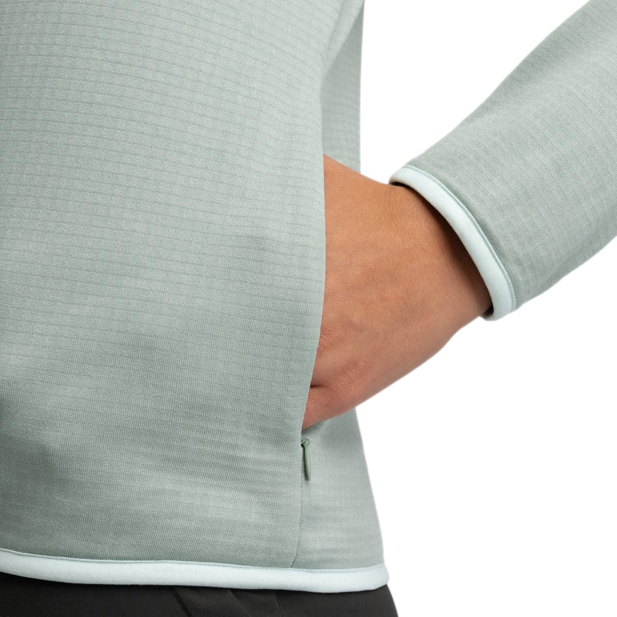 SIROKO Chaqueta polar ligera capucha montaña senderismo Ember Green Verde