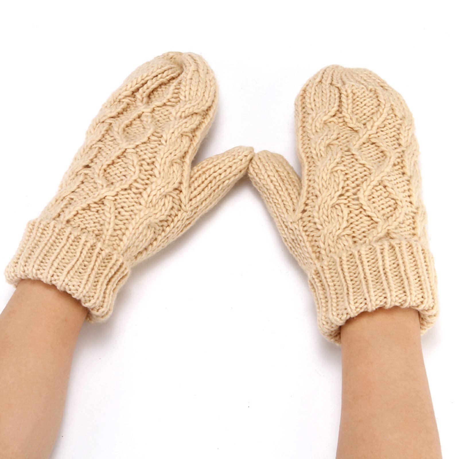 styleBREAKER Dames warme winter gebreide wanten