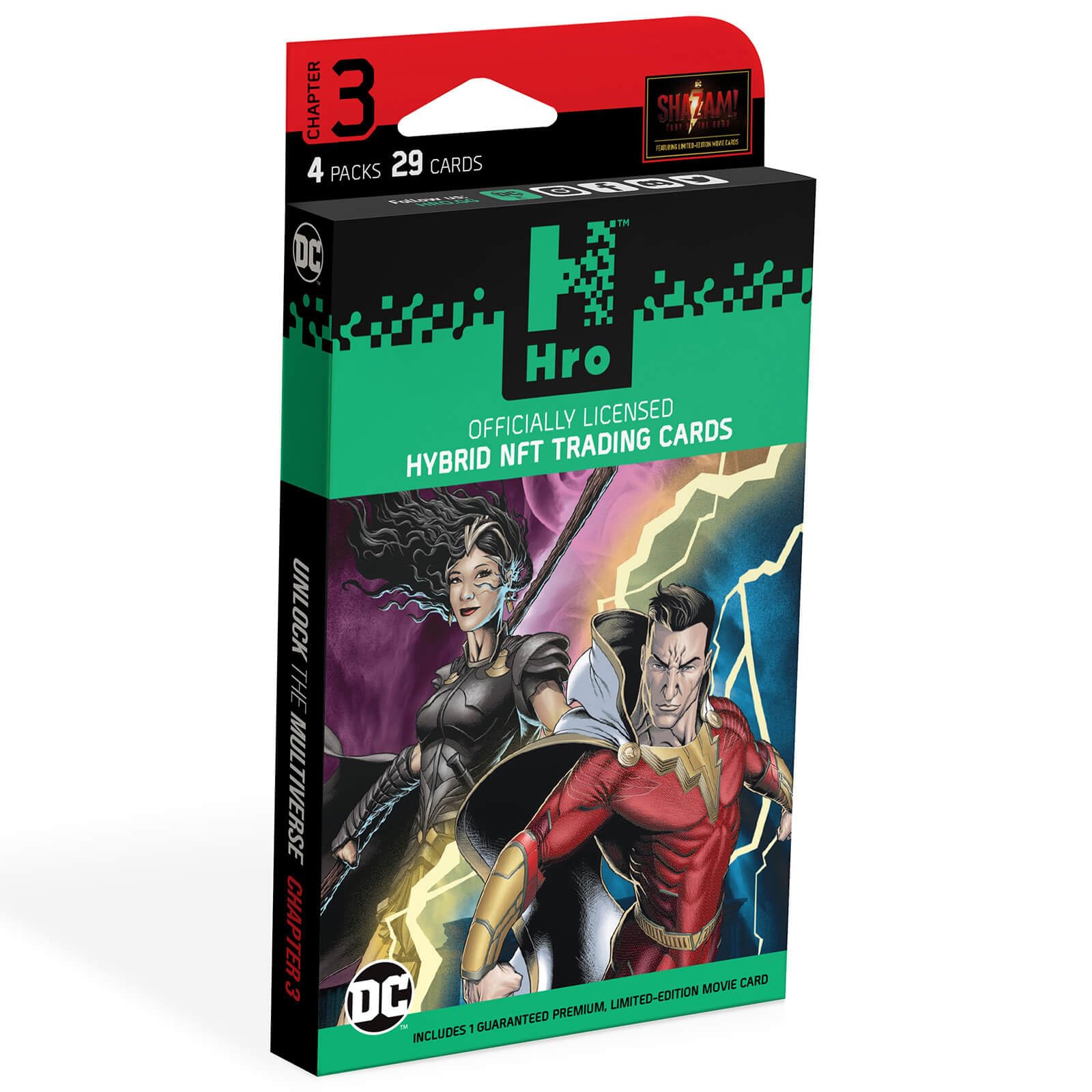 HRO DC Hybrid Trading Card: Chapter 3 4-Pack Premium Box