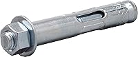 Hillman 370830 Hex Head Sleeve Anchors 1/2 x 3-Inch 12-Pack - Heavy Duty Concrete Brick Block Fasteners