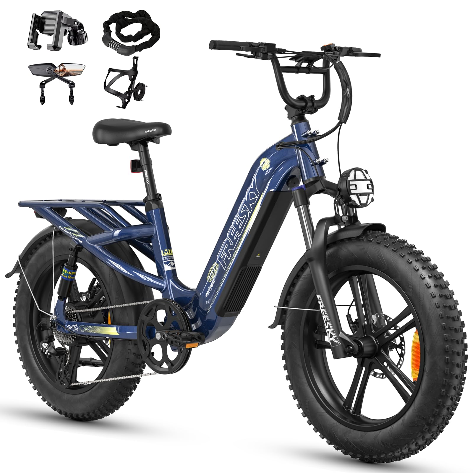 FREESKY 105Mile Torque Sensor Electric Commuter Bike