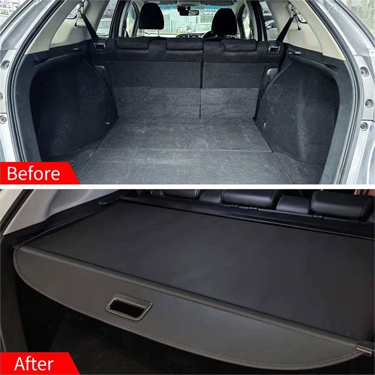 for Honda Shuttle 2015 2016 2017 2018 Retractable Trunk Cargo Cover Parcel Rack Shield Privacy Auto Accessories(Carbon Fiber)