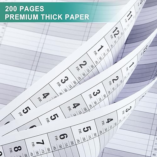 Miniatura 6 de Libro de citas – Libro de citas de salón sin fecha, libro diario y horario con 200 páginas, de 6 AM a 9 PM, planificador diario de intervalos de 15